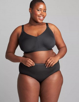 Dámské Bralettes Lane Bryant Seamless Lightly Lined Nursing Černé | ORZ8232FM