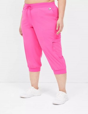 Dámské Jogger Kalhoty Lane Bryant LIVI Stretch Woven Capri Světle Růžové | WPT8116FF