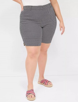 Dámské Kraťasy Lane Bryant 4-Season Bermuda Tmavě Blankyt | MZL4761UW