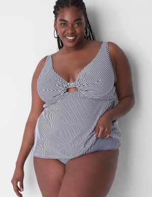 Dámské Slipy Lane Bryant Seersucker Swim Blankyt | GXD8194GN
