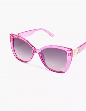 Dámské Sluneční Brýle Lane Bryant Fuchsia Jelly Cateye Fialové | VDO536TX