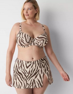 Dámské Sukně Lane Bryant Side Slit Swim Hnědé Viacfarebný | ZYX2124TG