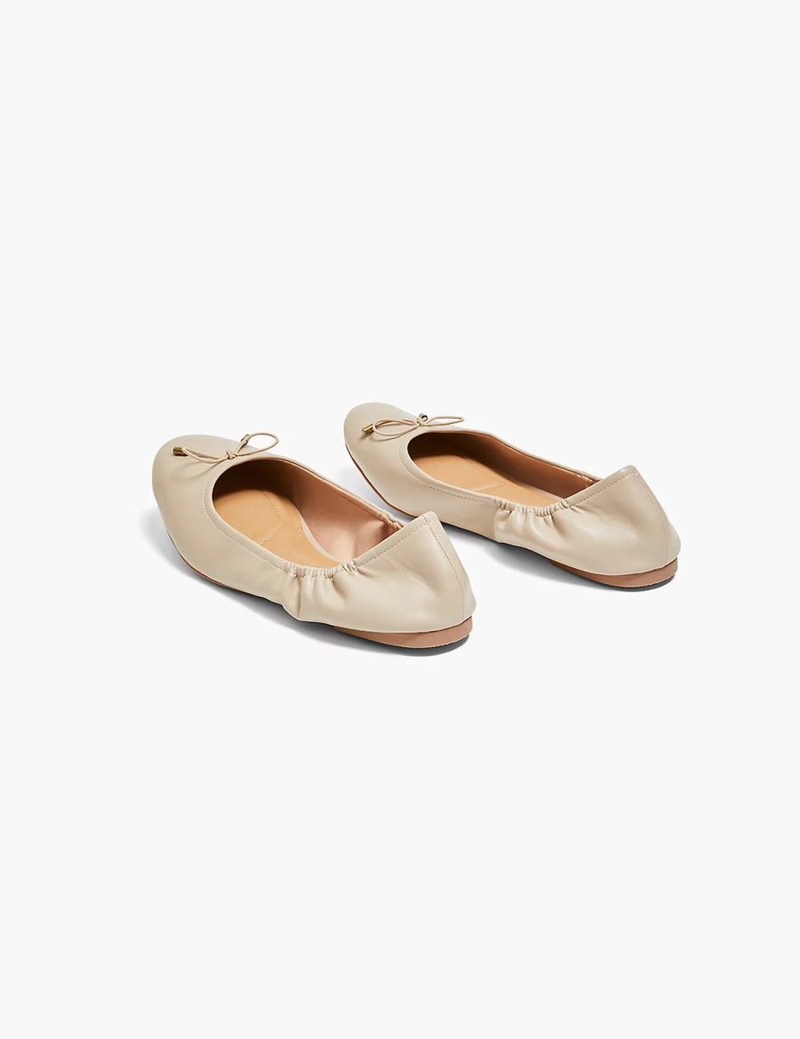 Dámské Baleríny Lane Bryant Dream Cloud Bow Šedé Hnědé | CIA2859CZ