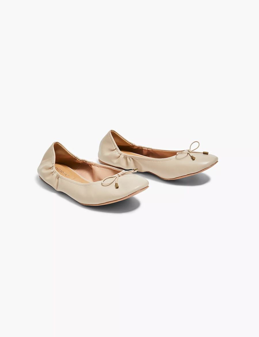 Dámské Baleríny Lane Bryant Dream Cloud Bow Šedé Hnědé | CIA2859CZ