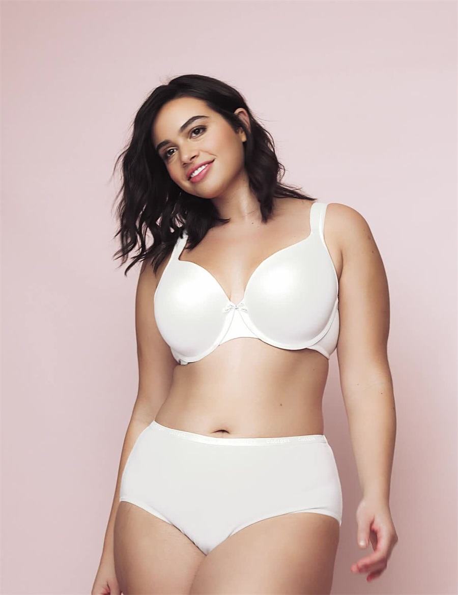 Dámské Bralettes Lane Bryant Cotton Lightly Lined Full Coverage Bílé | NUS2629CP