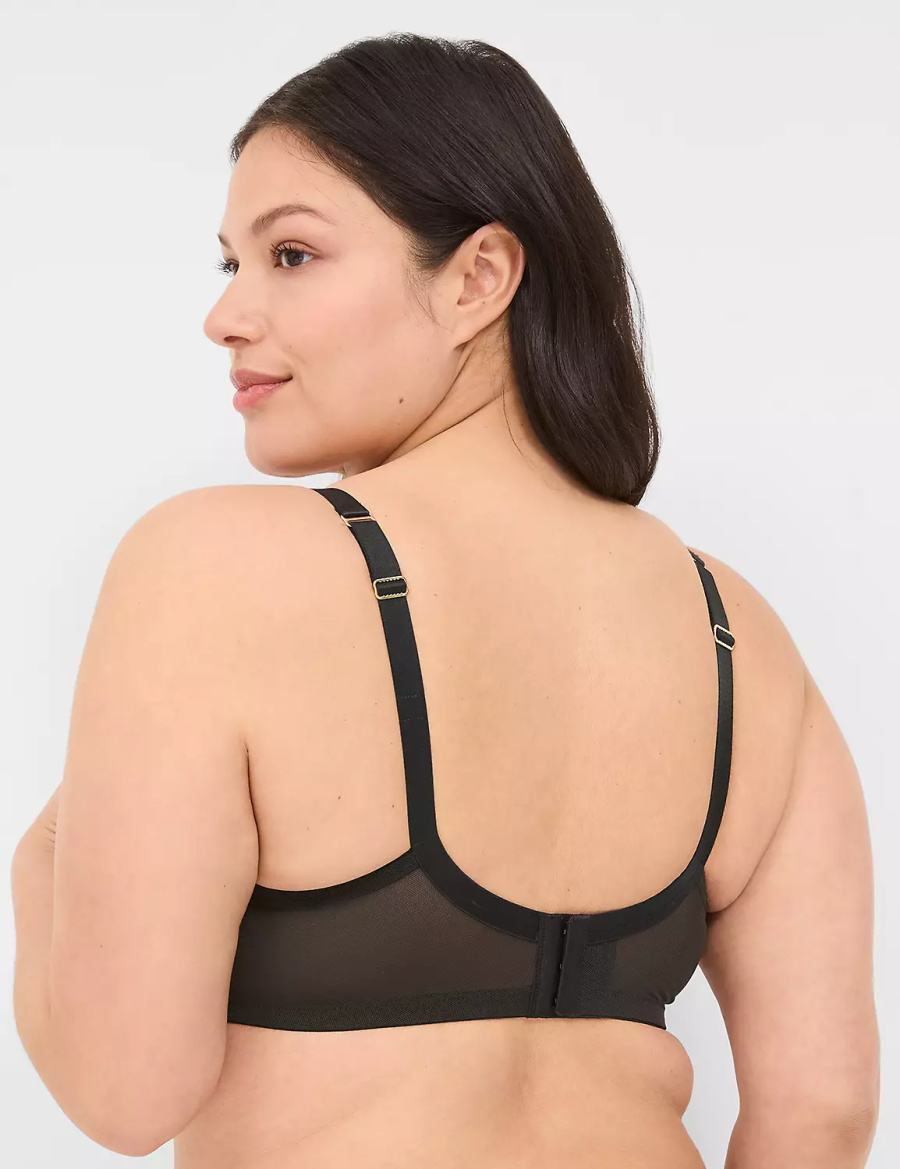 Dámské Bralettes Lane Bryant Lace Quarter Cup Černé | XNN4223XO