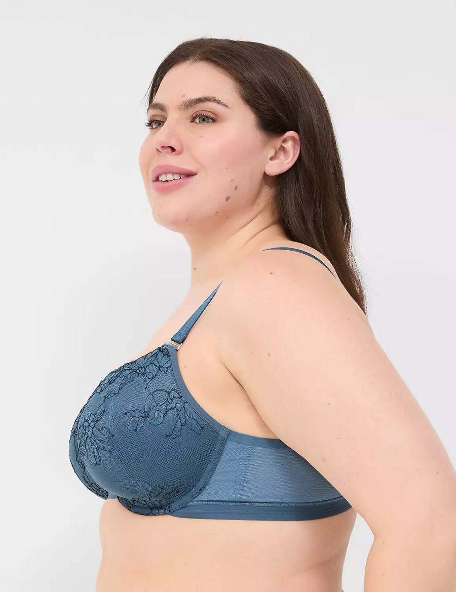 Dámské Bralettes Lane Bryant Modern Romance Lightly Lined Demi Blankyt Šedé | UPJ945XB