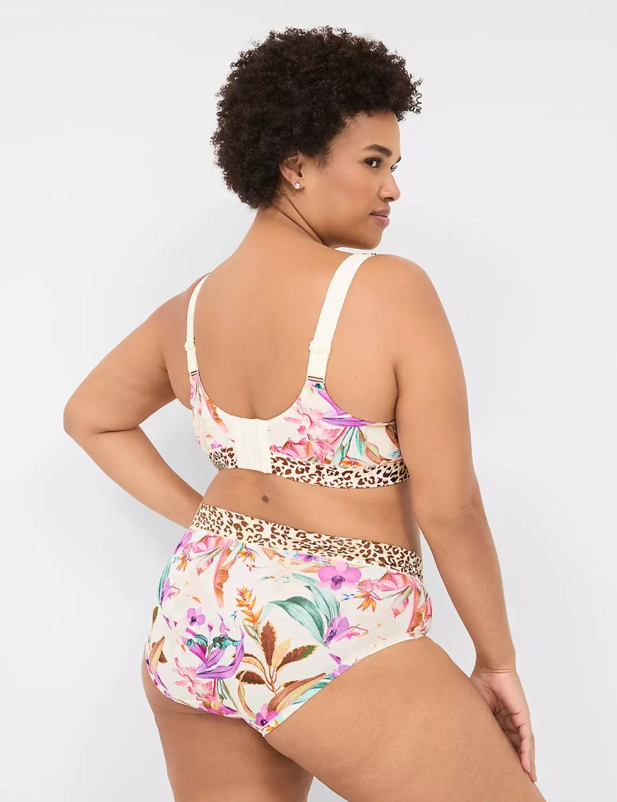Dámské Hipster Kalhotky Lane Bryant Comfort Bliss Bílé Viacfarebný | NAA6741NZ