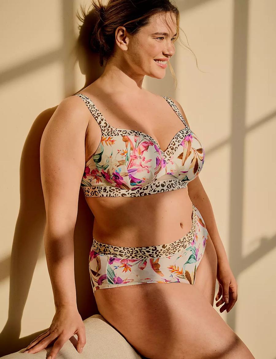 Dámské Hipster Kalhotky Lane Bryant Comfort Bliss Bílé Viacfarebný | NAA6741NZ