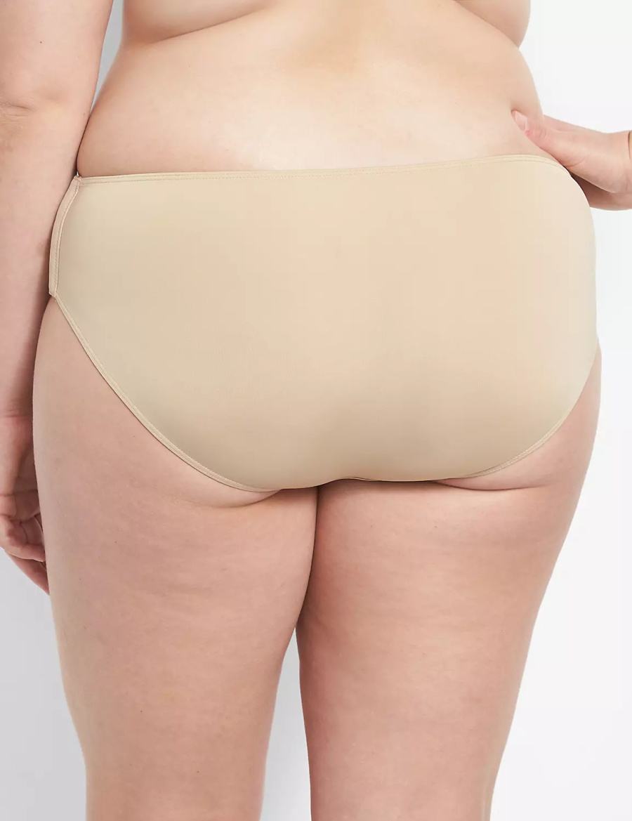 Dámské Hipster Kalhotky Lane Bryant Slick Chicks Adaptive Béžový | IEM4629JF