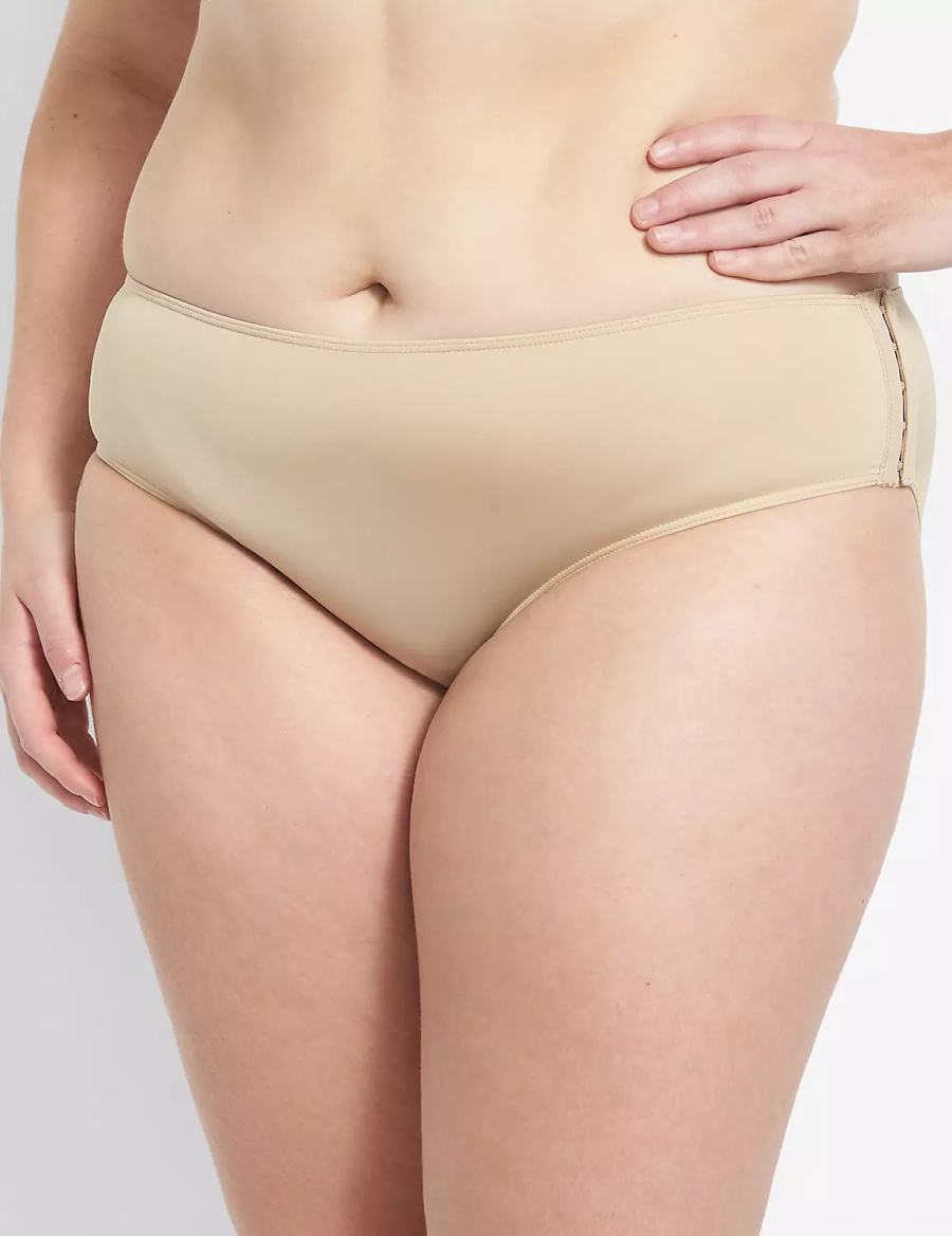 Dámské Hipster Kalhotky Lane Bryant Slick Chicks Adaptive Béžový | IEM4629JF