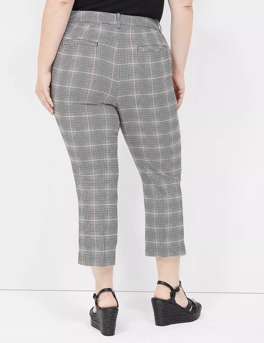 Dámské Kalhoty Lane Bryant 4-Season Slim Capri Černé | GHZ4377PG