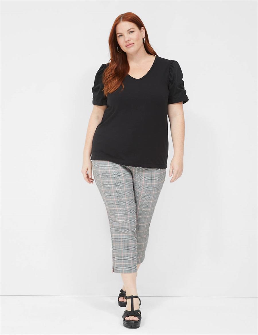 Dámské Kalhoty Lane Bryant 4-Season Slim Capri Černé | GHZ4377PG