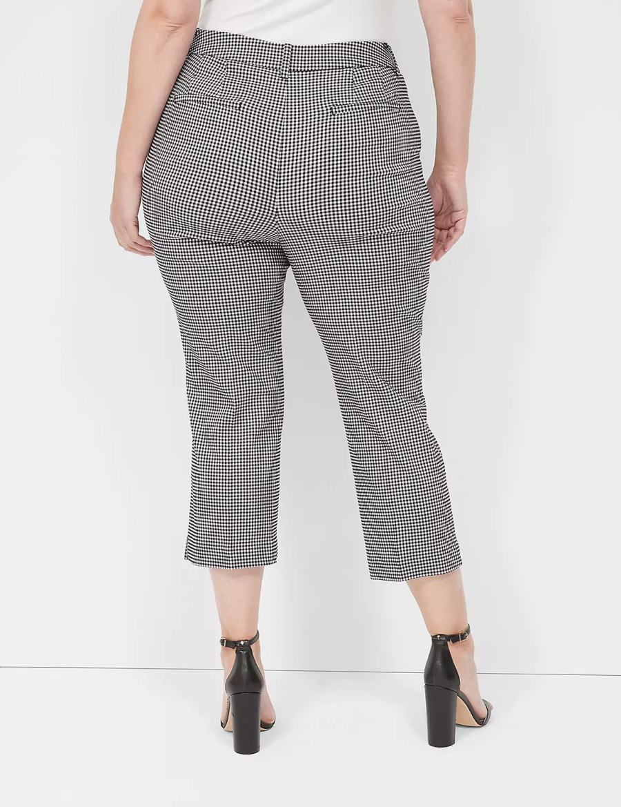Dámské Kalhoty Lane Bryant 4-Season Slim Capri Černé | KTC8162BO