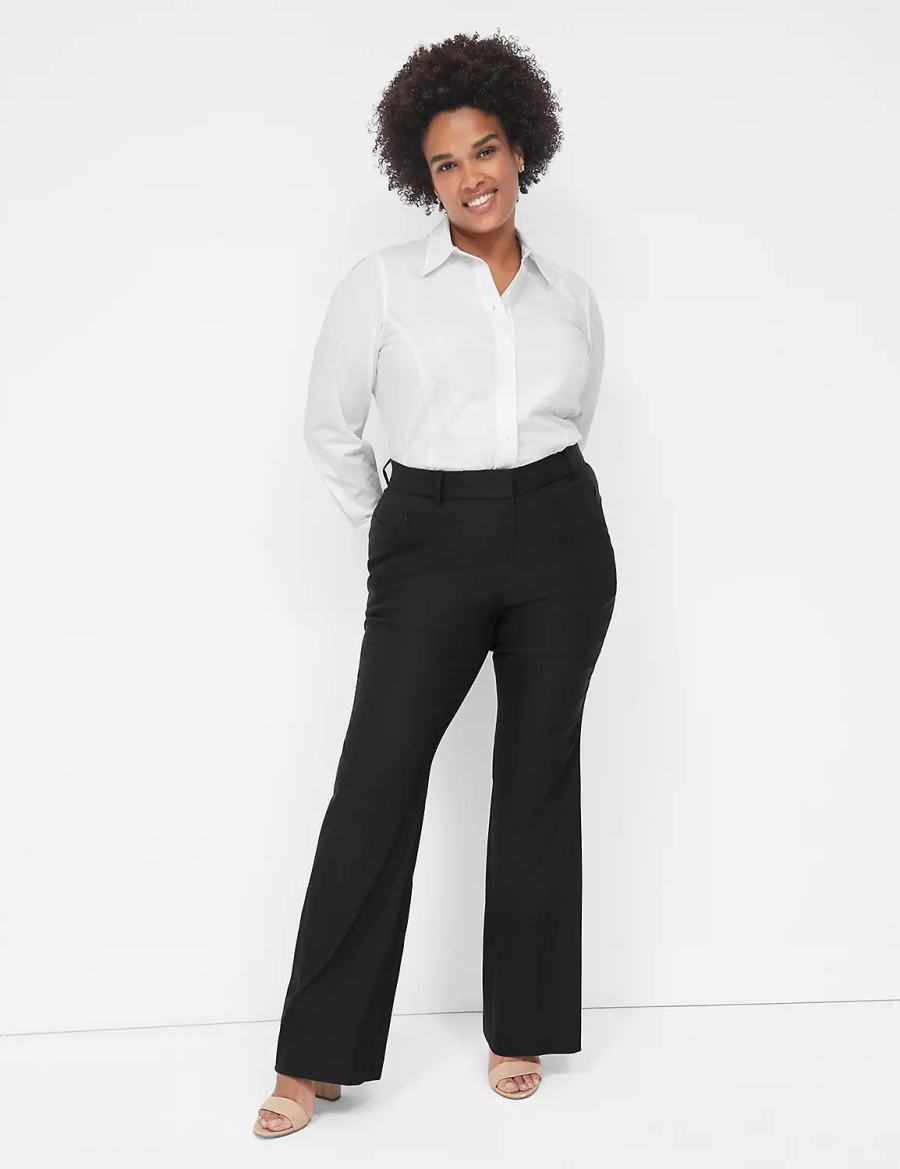 Dámské Kalhoty Lane Bryant Boot 4-Season Černé | GSJ9298PJ