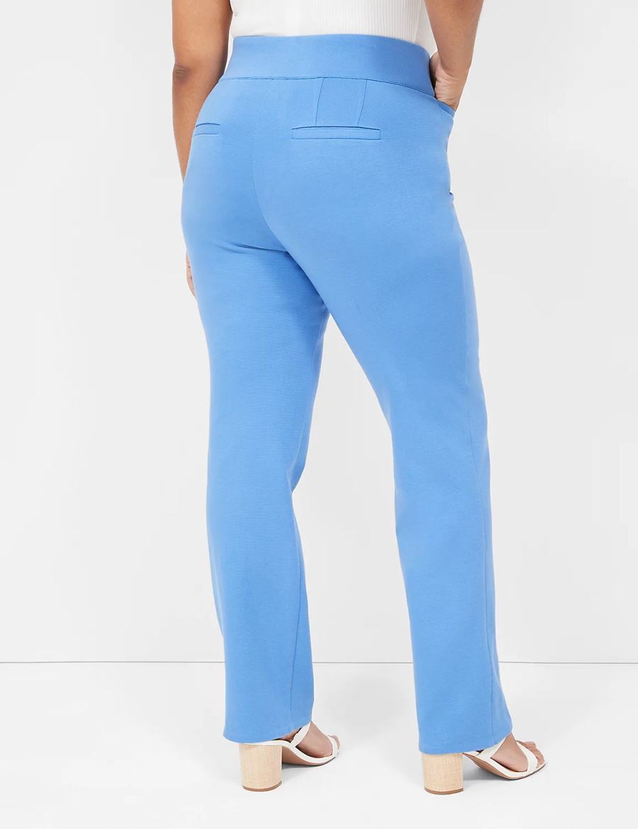 Dámské Kalhoty Lane Bryant Pull-On Ottoman Ponte Straight Leg Blankyt | CJA3170WT
