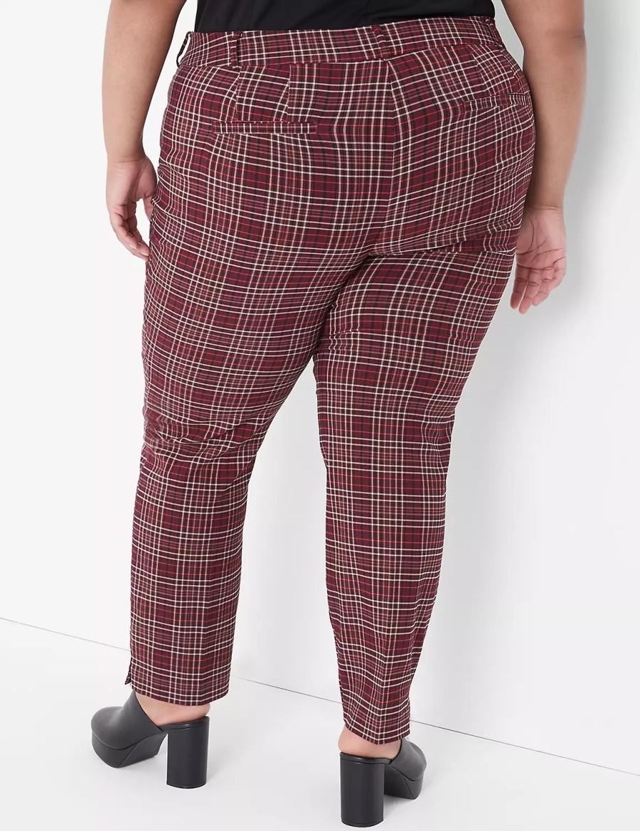 Dámské Kalhoty Lane Bryant Slim Ankle 4-Season Červené | JBZ3742BZ