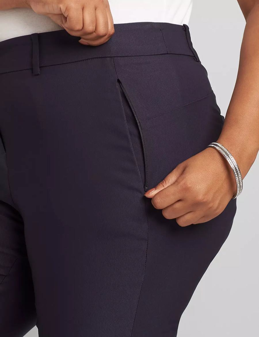Dámské Kalhoty Lane Bryant Slim Ankle 4-Season Blankyt | NWU1379VH