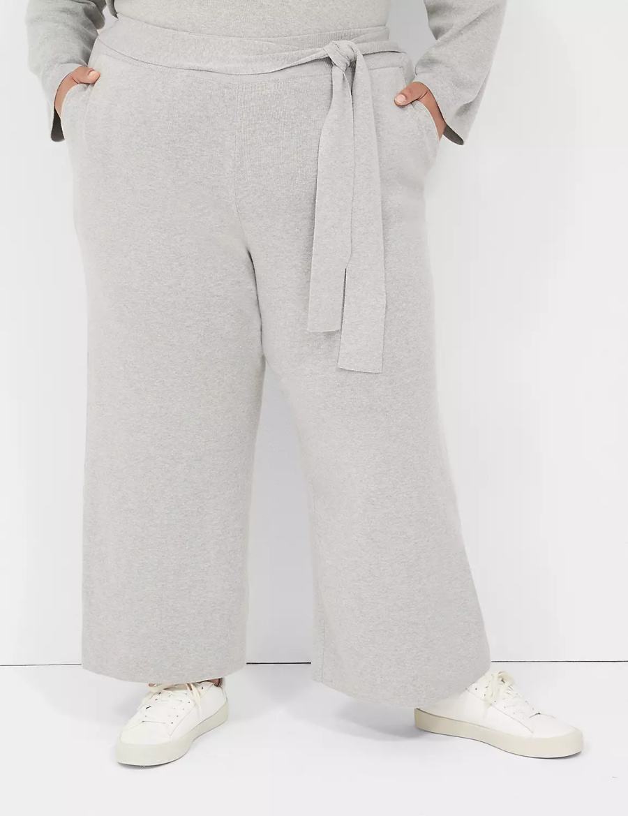 Dámské Kalhoty Lane Bryant Sweater Pull-On Světle Šedé | WZN8043VB