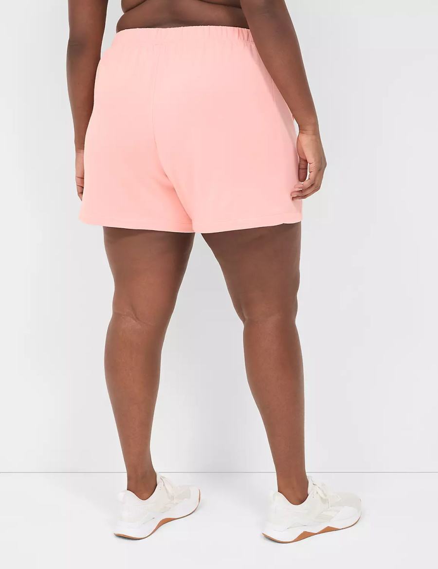 Dámské Kraťasy Lane Bryant LIVI French Terry Růžové | TRK8889ST