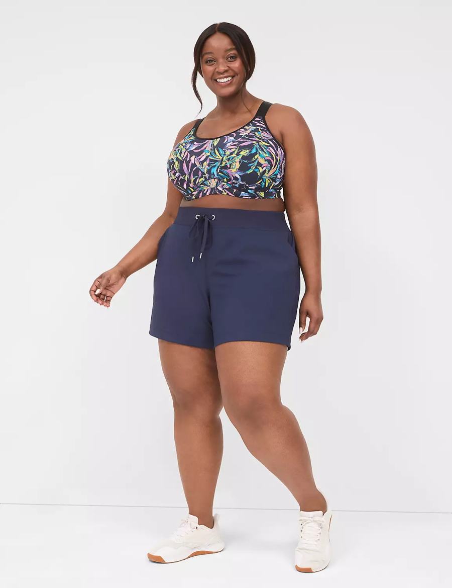 Dámské Kraťasy Lane Bryant LIVI Knit Tmavě Blankyt | LTW4043FC