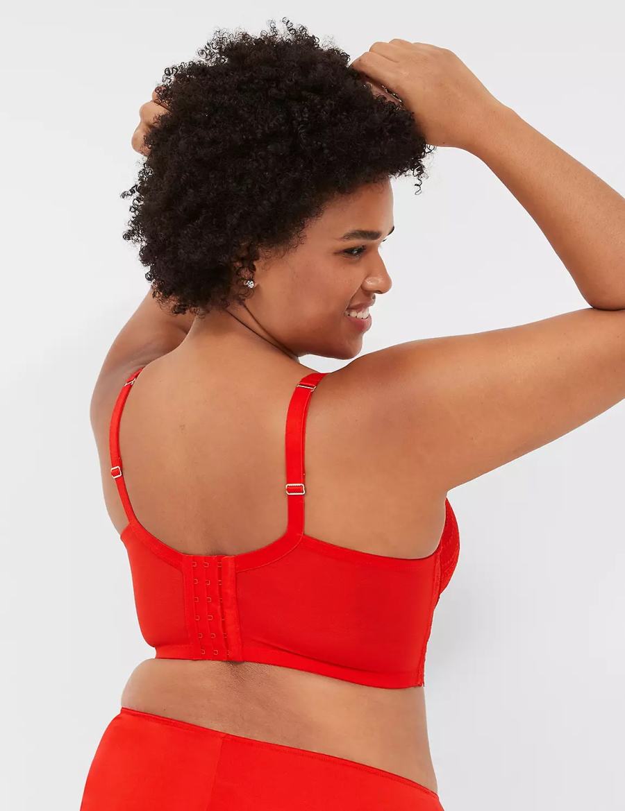 Dámské Podprsenka Balkonetová Lane Bryant Boost Longline Červené | FHY9591HE