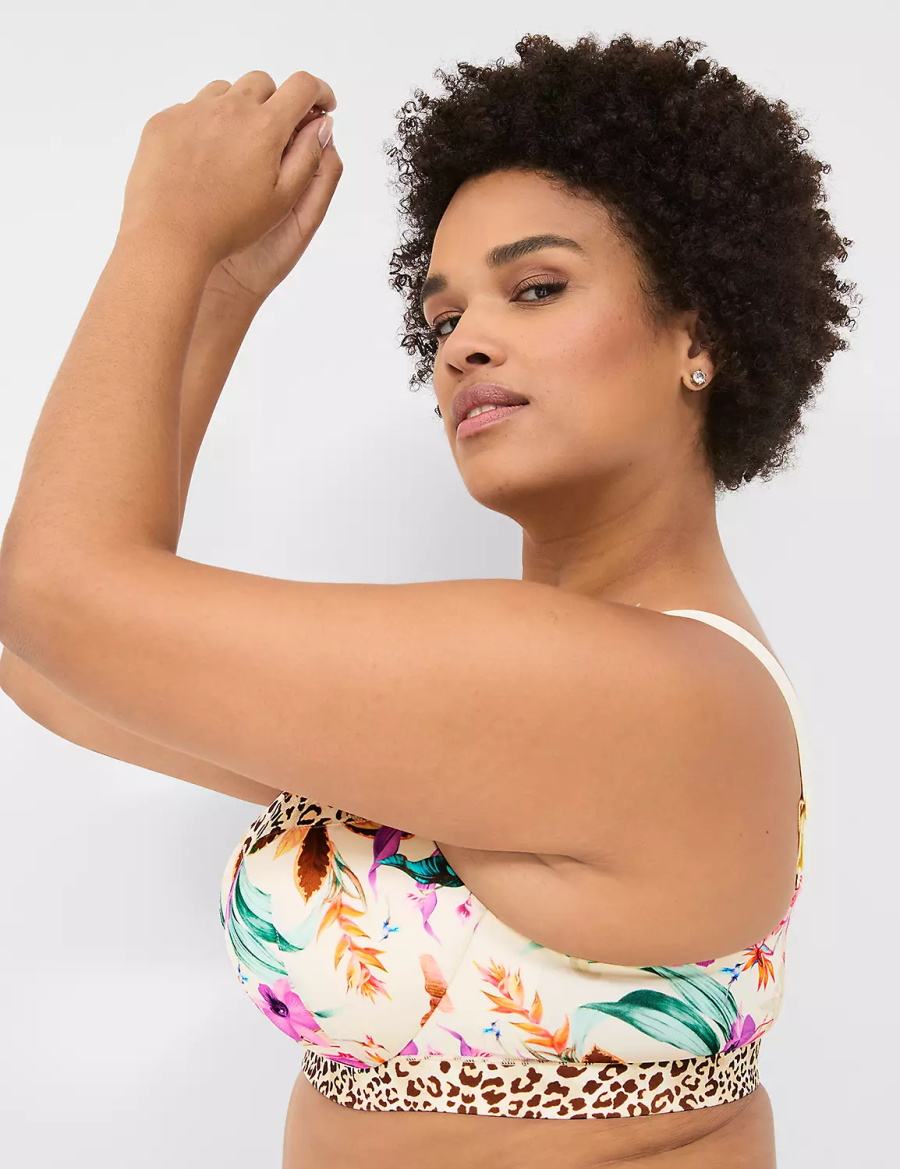Dámské Podprsenka Balkonetová Lane Bryant Comfort Bliss Lightly Lined Bílé Viacfarebný | FMS4080SC