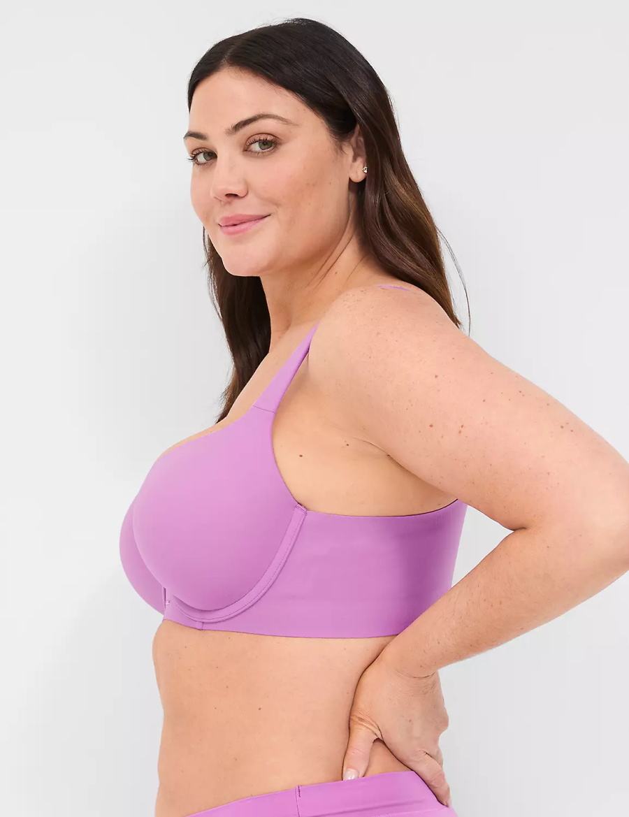 Dámské Podprsenka Balkonetová Lane Bryant Modern Luxe Lightly Lined Fialové | DYH4114HU