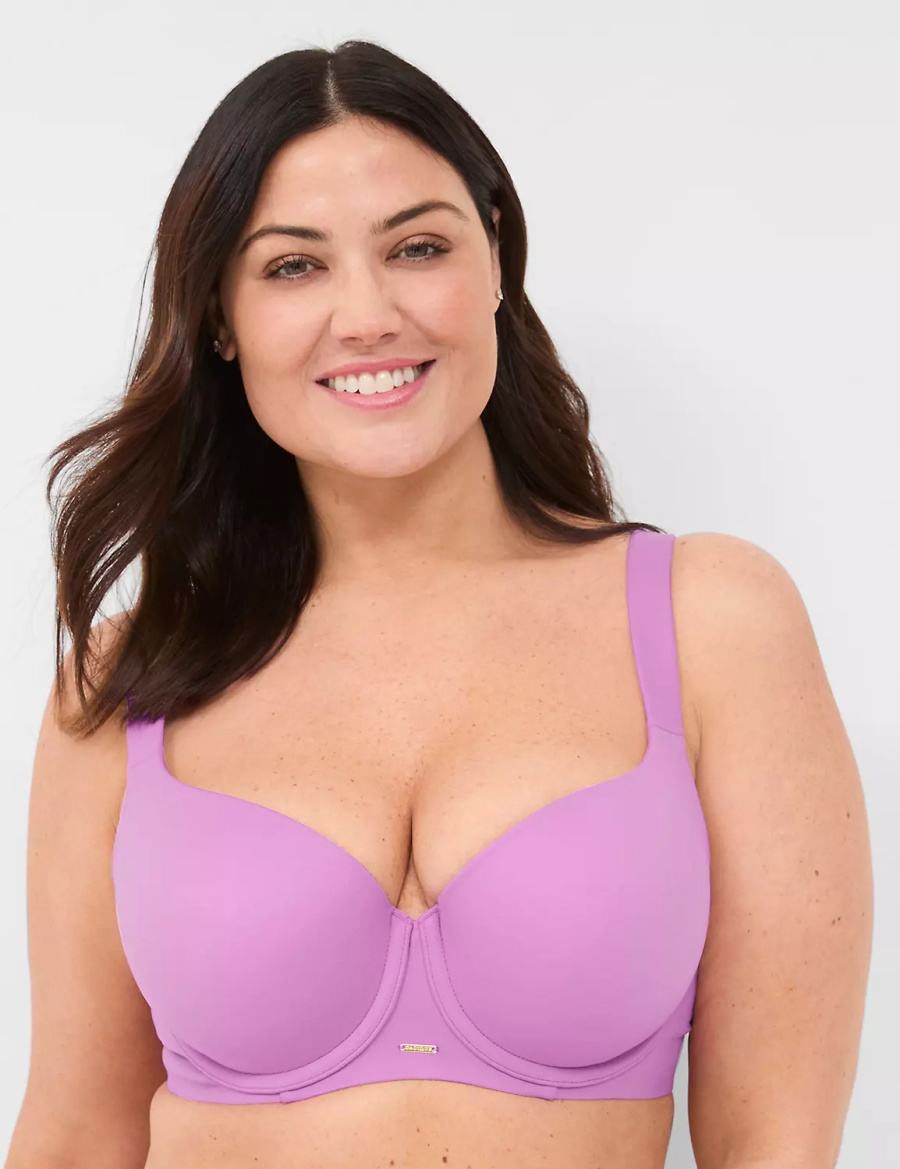 Dámské Podprsenka Balkonetová Lane Bryant Modern Luxe Lightly Lined Fialové | DYH4114HU