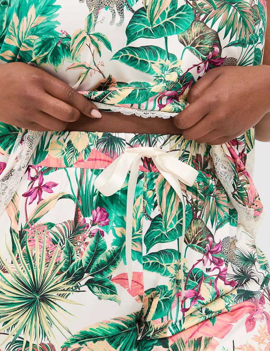 Dámské Pyžama Lane Bryant Printed Cami & Pant PJ Set Zelene Viacfarebný | QZA8248OQ