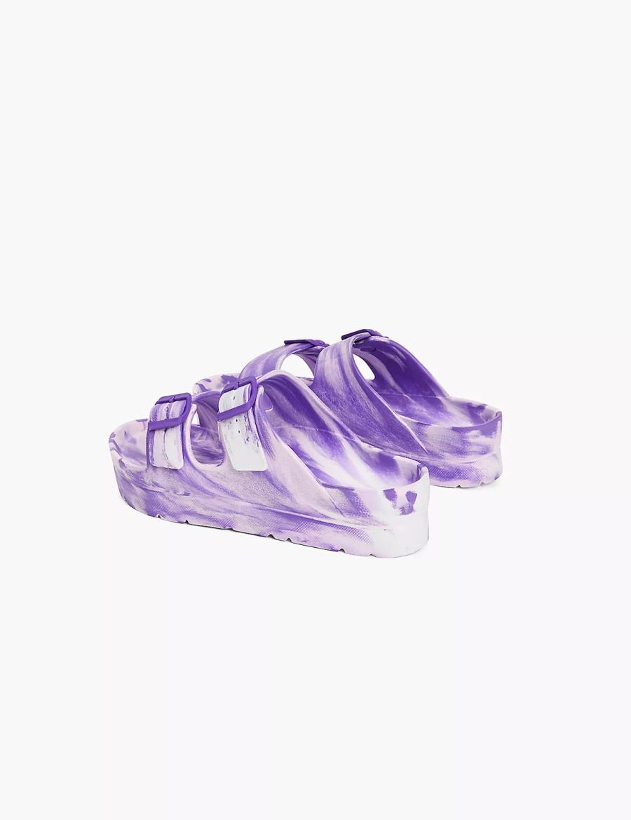 Dámské Sandály Skluzavky Lane Bryant Double-Band Fialové | ATC2832DI