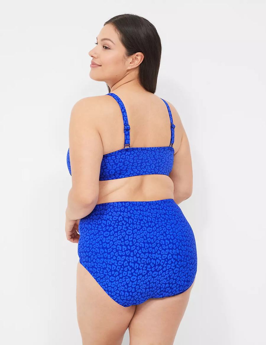 Dámské Slipy Lane Bryant Mid-Rise Swim Blankyt | JDI1335TY
