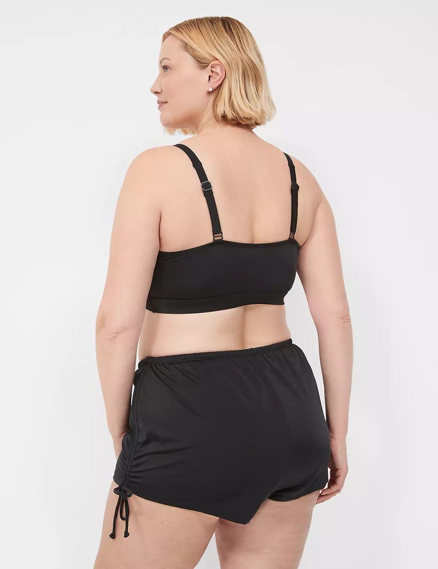 Dámské Sukně Lane Bryant Drawstring Swim Černé | ITF3476UD