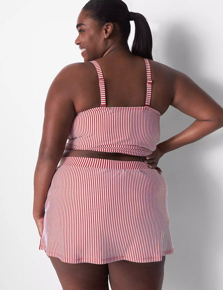Dámské Sukně Lane Bryant Seersucker Swim Bílé | FPT8530UL