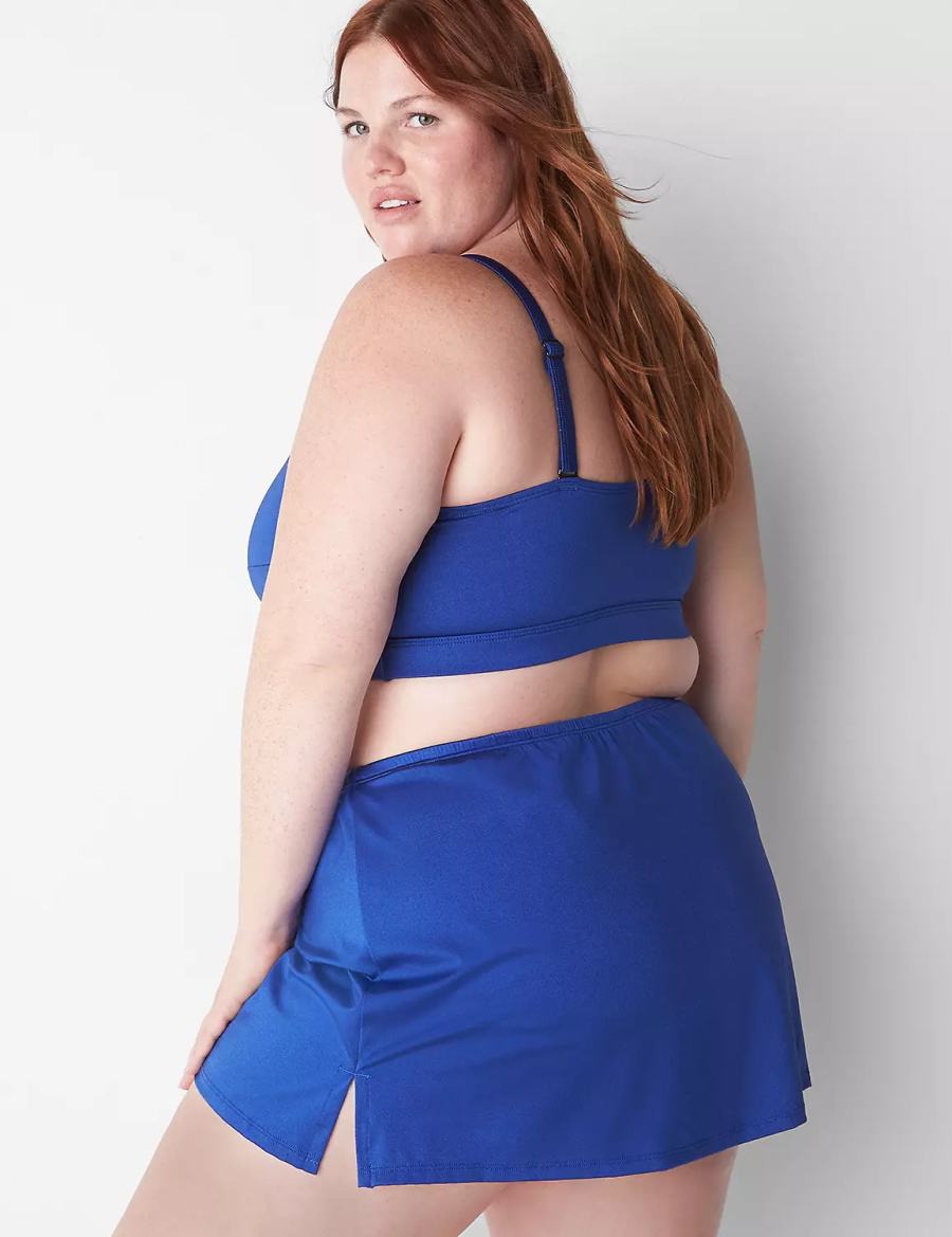 Dámské Sukně Lane Bryant Shimmer Slitted Swim Blankyt | WWQ9166XT