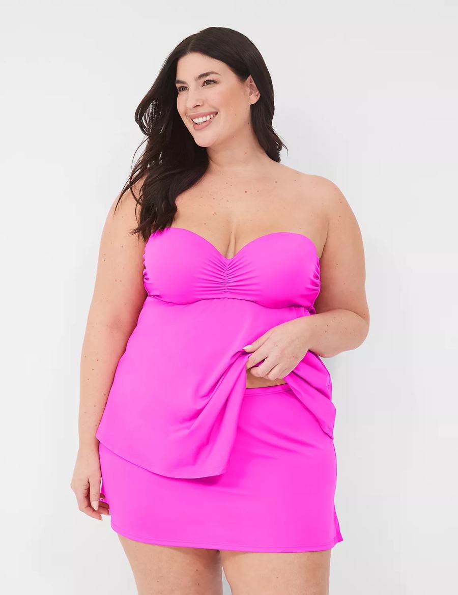 Dámské Sukně Lane Bryant Side Slit Swim Růžové | UCR4325YA