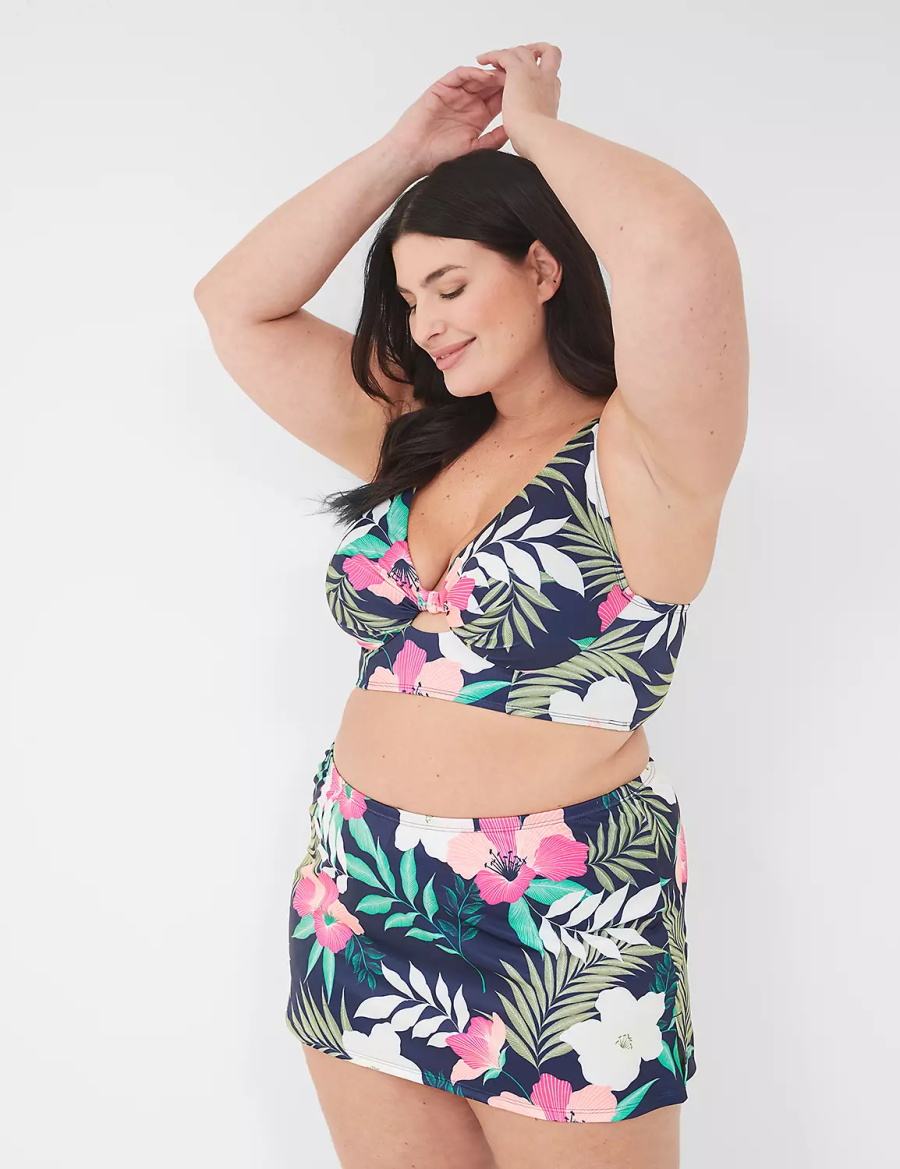 Dámské Sukně Lane Bryant Side Slit Swim Tmavě Blankyt | GDT587YA