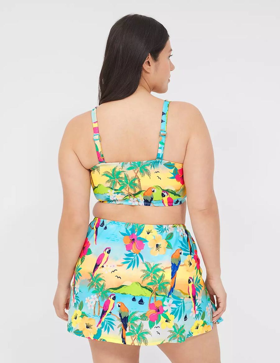 Dámské Sukně Lane Bryant Side Slit Swim Žluté Viacfarebný | JVC4282KU
