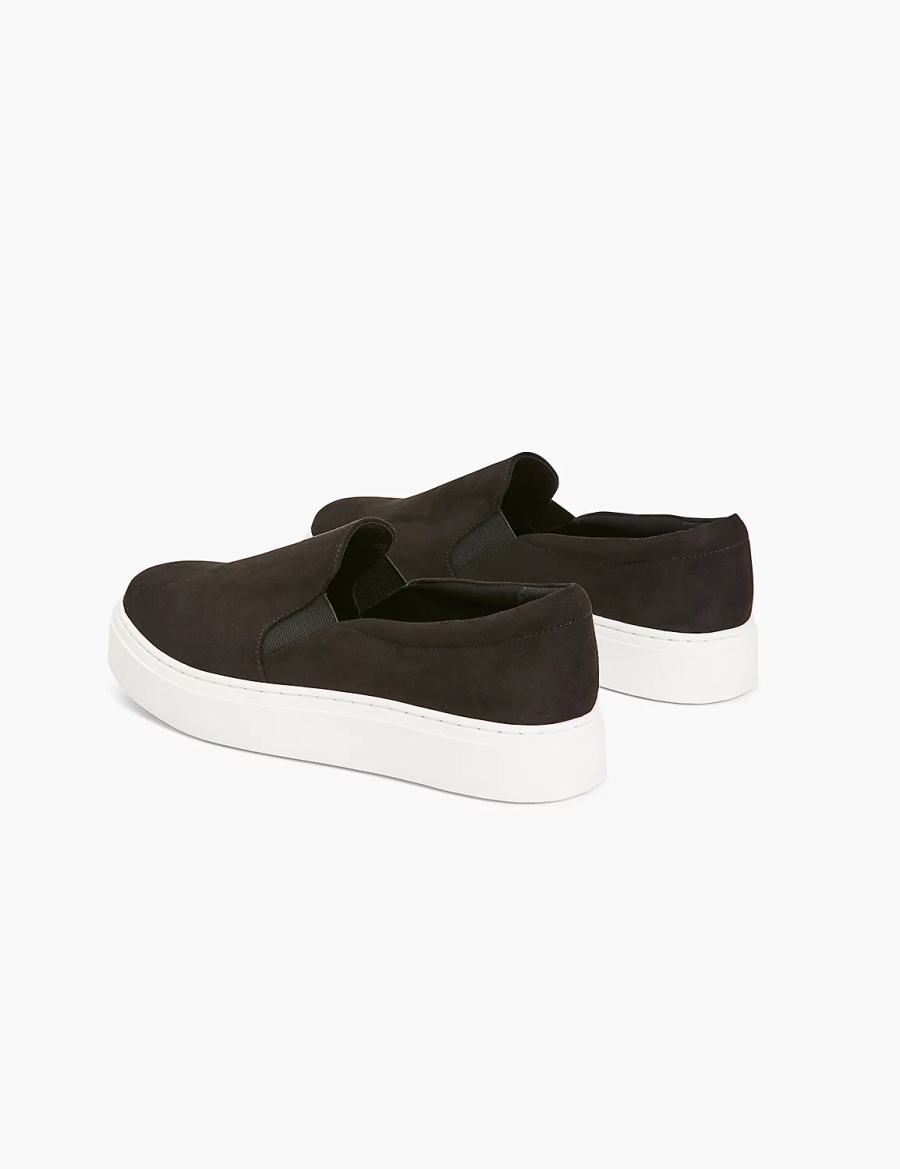 Dámské Tenisky Lane Bryant Dream Cloud Faux-Suede Slip-On Černé | NWI1717JP