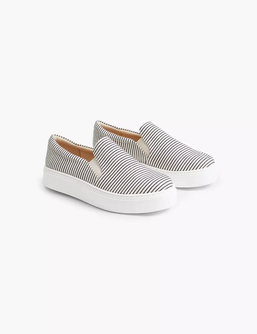 Dámské Tenisky Lane Bryant Dream Cloud Striped Slip-On Platform Blankyt | GLM1063JB