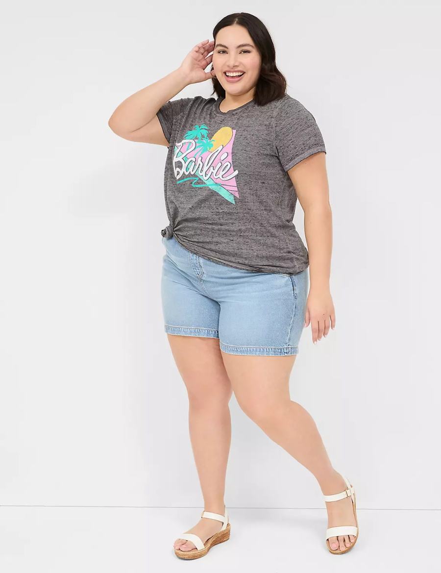 Dámské Tričko Lane Bryant Barbie Graphic Tee Šedé | WCE2697WW