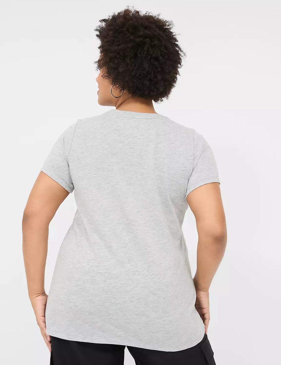 Dámské Tričko Lane Bryant Teacher Life Graphic Tee Světle Šedé | XAA941JA